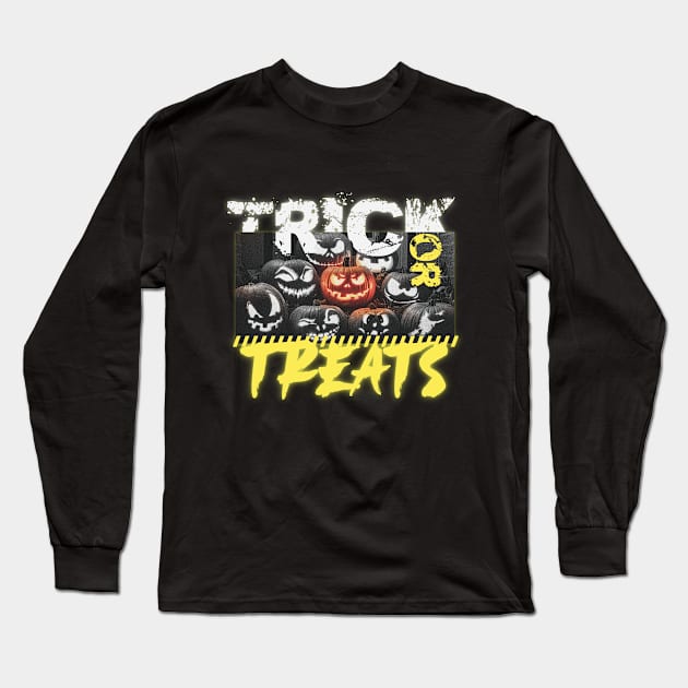 Trick or Treats -Halloween 2021 Long Sleeve T-Shirt by RadioaktivShop